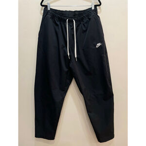 Nike Club Mens Woven Tapered Leg Pants XXL Pull On Drawstring Black Performance